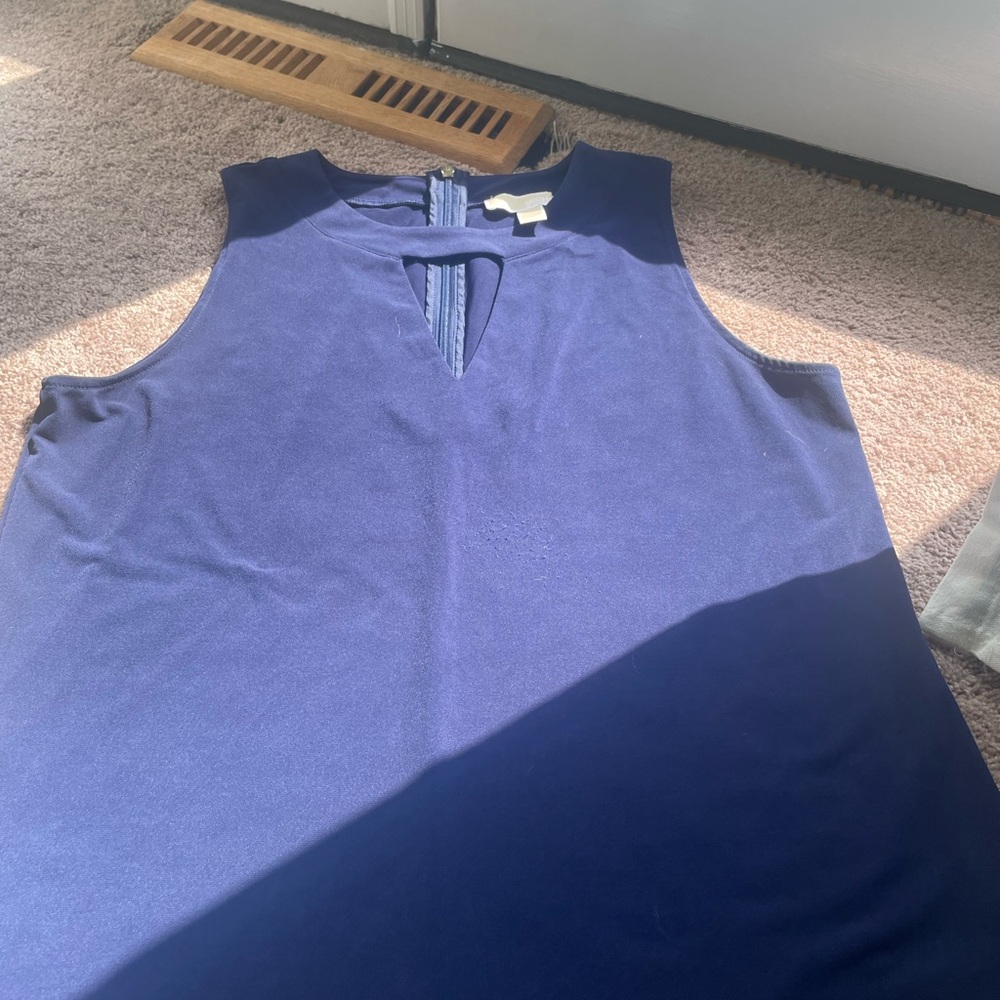 Michael Kors sleeveless keyhole top